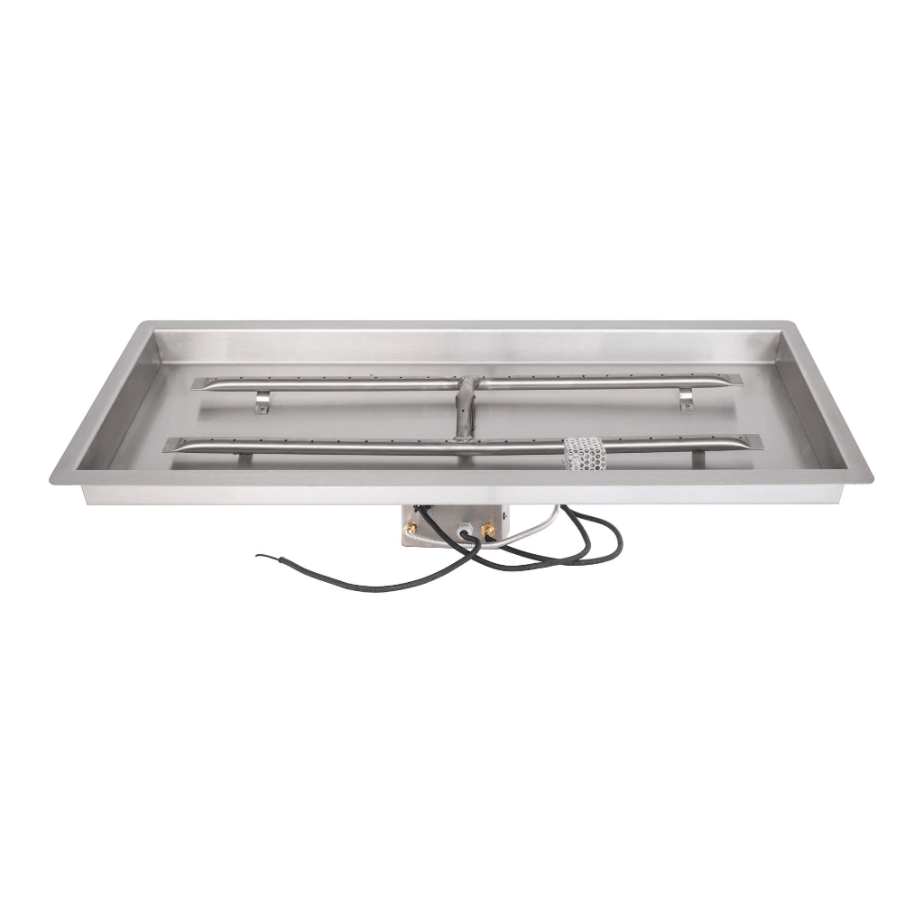 The Outdoor Plus Rectangular Drop In Pan With Stainless Steel 'H' Burner
