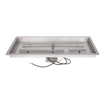 The Outdoor Plus Rectangular Drop In Pan With Stainless Steel 'H' Burner