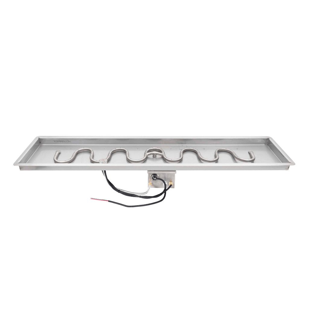 The Outdoor Plus Rectangular Drop In Pan With Stainless Steel Switchback Burner