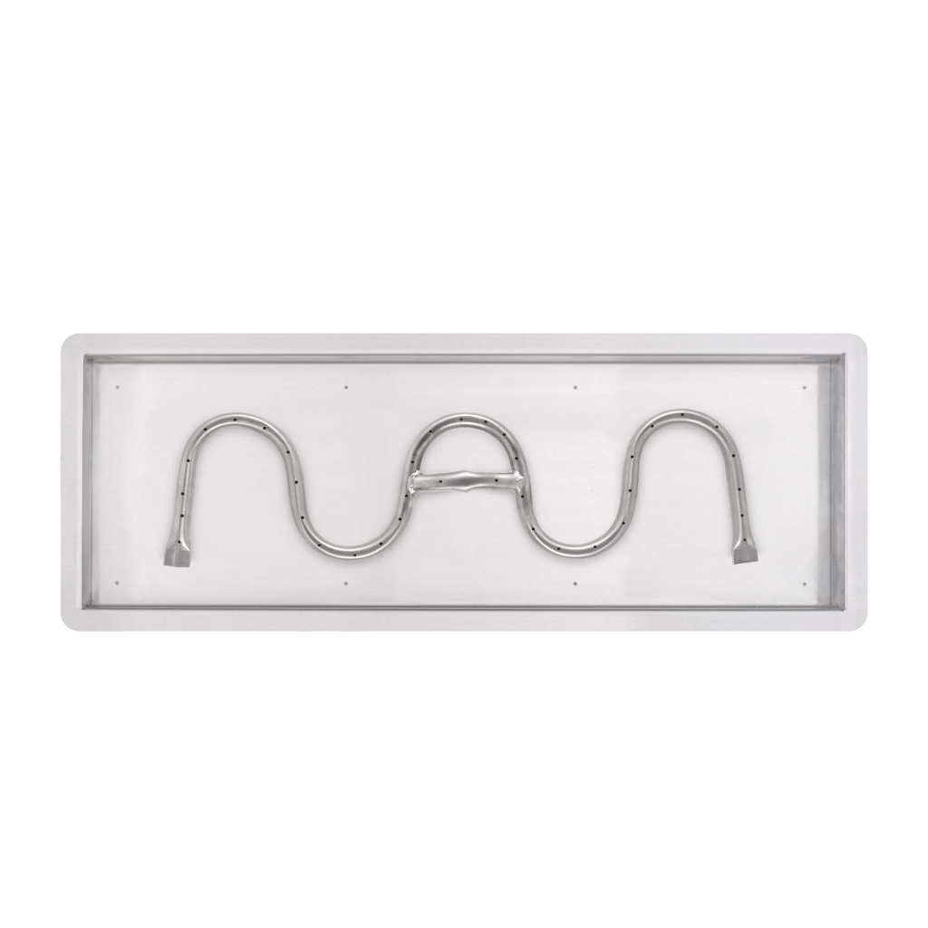 The Outdoor Plus Rectangular Drop In Pan With Stainless Steel Switchback Burner