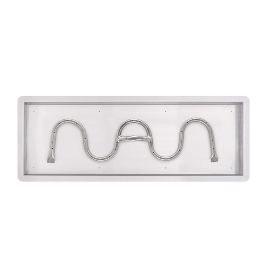 The Outdoor Plus Rectangular Drop In Pan With Stainless Steel Switchback Burner