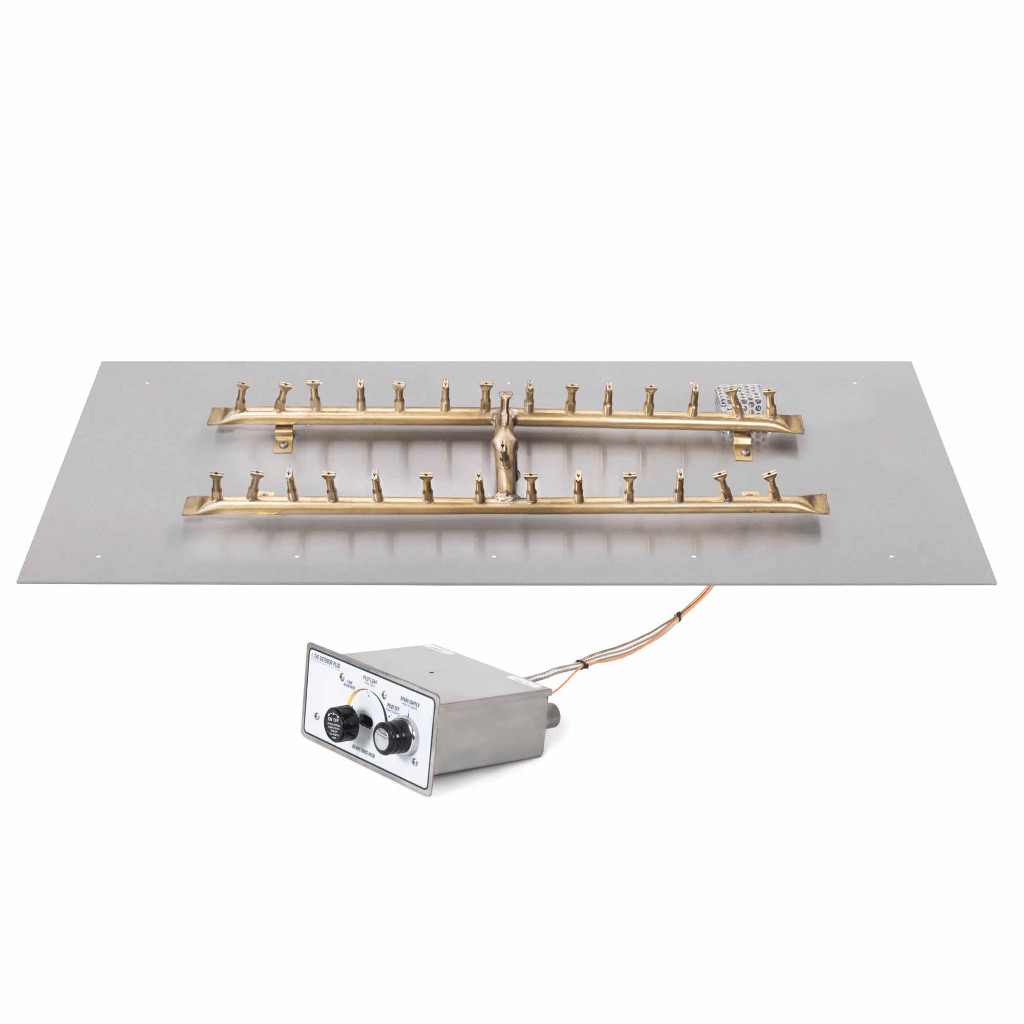 The Outdoor Plus Rectangular Flat Pan With Brass 'H' Bullet Burner
