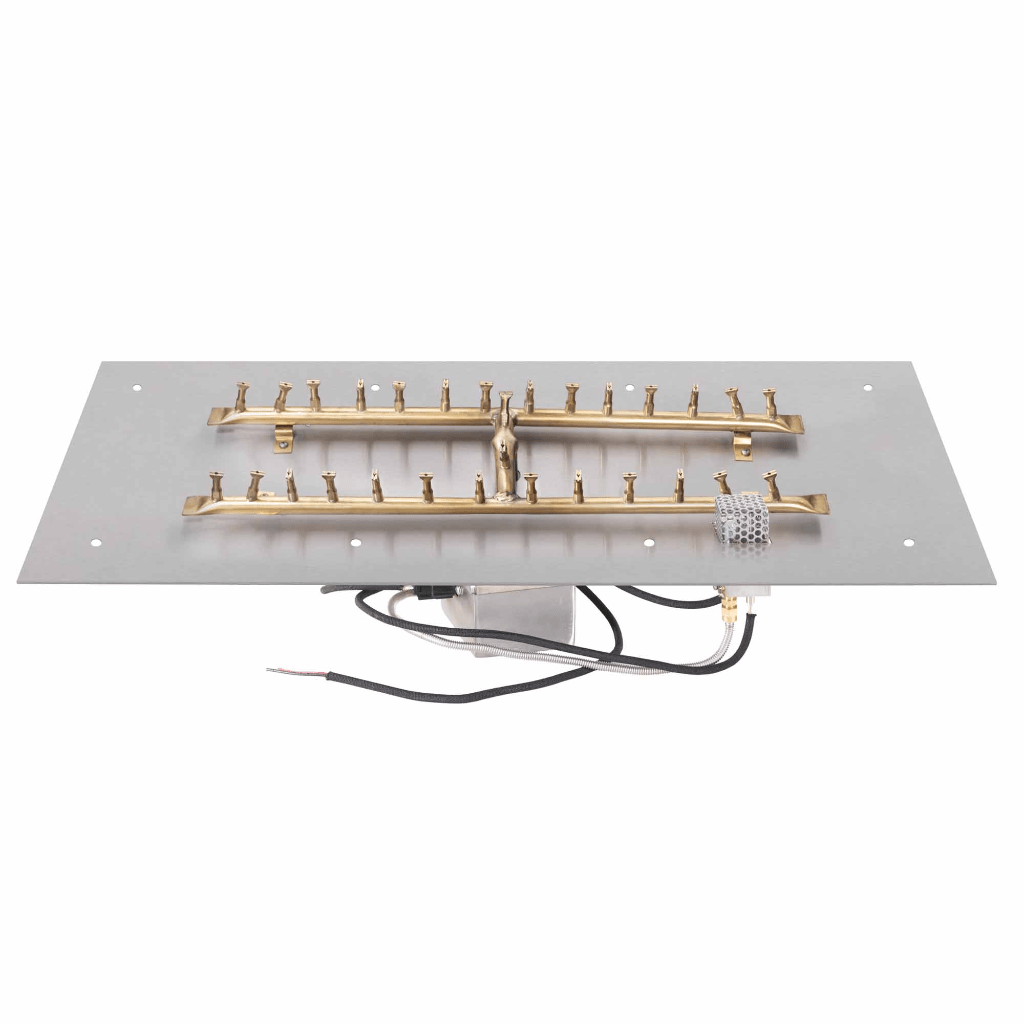 The Outdoor Plus Rectangular Flat Pan With Brass 'H' Bullet Burner