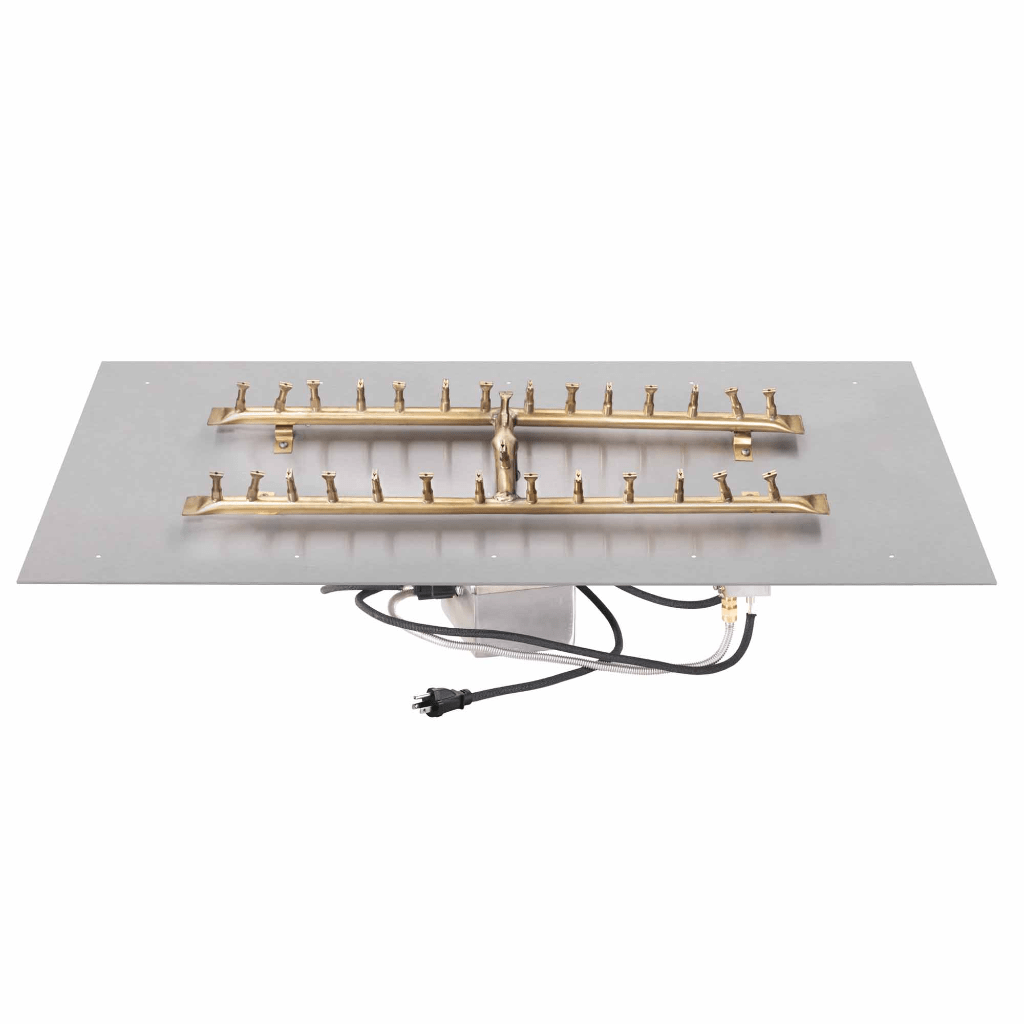 The Outdoor Plus Rectangular Flat Pan With Brass 'H' Bullet Burner