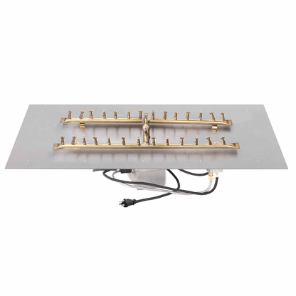 The Outdoor Plus Rectangular Flat Pan With Brass 'H' Bullet Burner