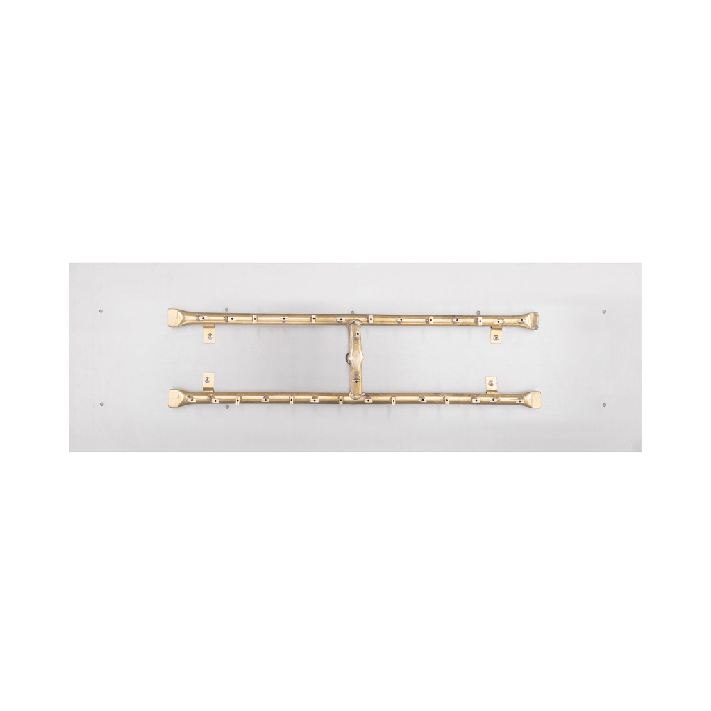 The Outdoor Plus Rectangular Flat Pan With Brass 'H' Bullet Burner