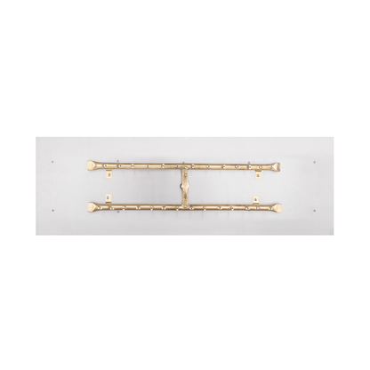 The Outdoor Plus Rectangular Flat Pan With Brass 'H' Bullet Burner