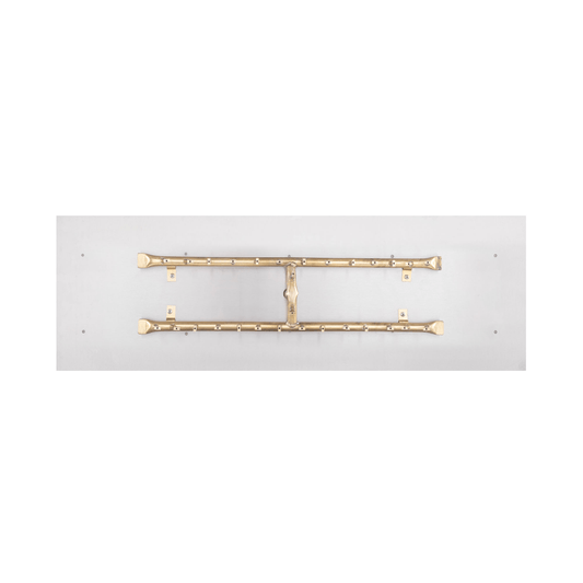The Outdoor Plus Rectangular Flat Pan With Brass 'H' Bullet Burner
