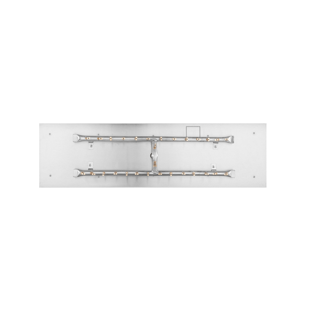 The Outdoor Plus Rectangular Flat Pan With Stainless Steel 'H' Bullet Burner