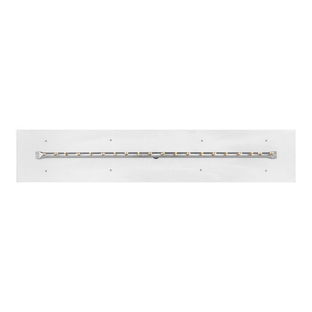 The Outdoor Plus Rectangular Flat Pan With Stainless Steel Linear Bullet Burner