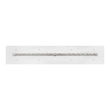The Outdoor Plus Rectangular Flat Pan With Stainless Steel Linear Bullet Burner