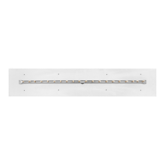 The Outdoor Plus Rectangular Flat Pan With Stainless Steel Linear Bullet Burner