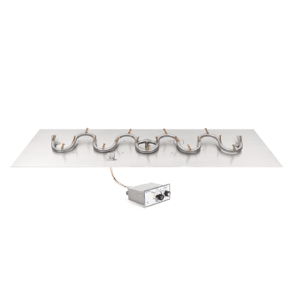 The Outdoor Plus Rectangular Flat Pan With Stainless Steel Switchback Bullet Burner