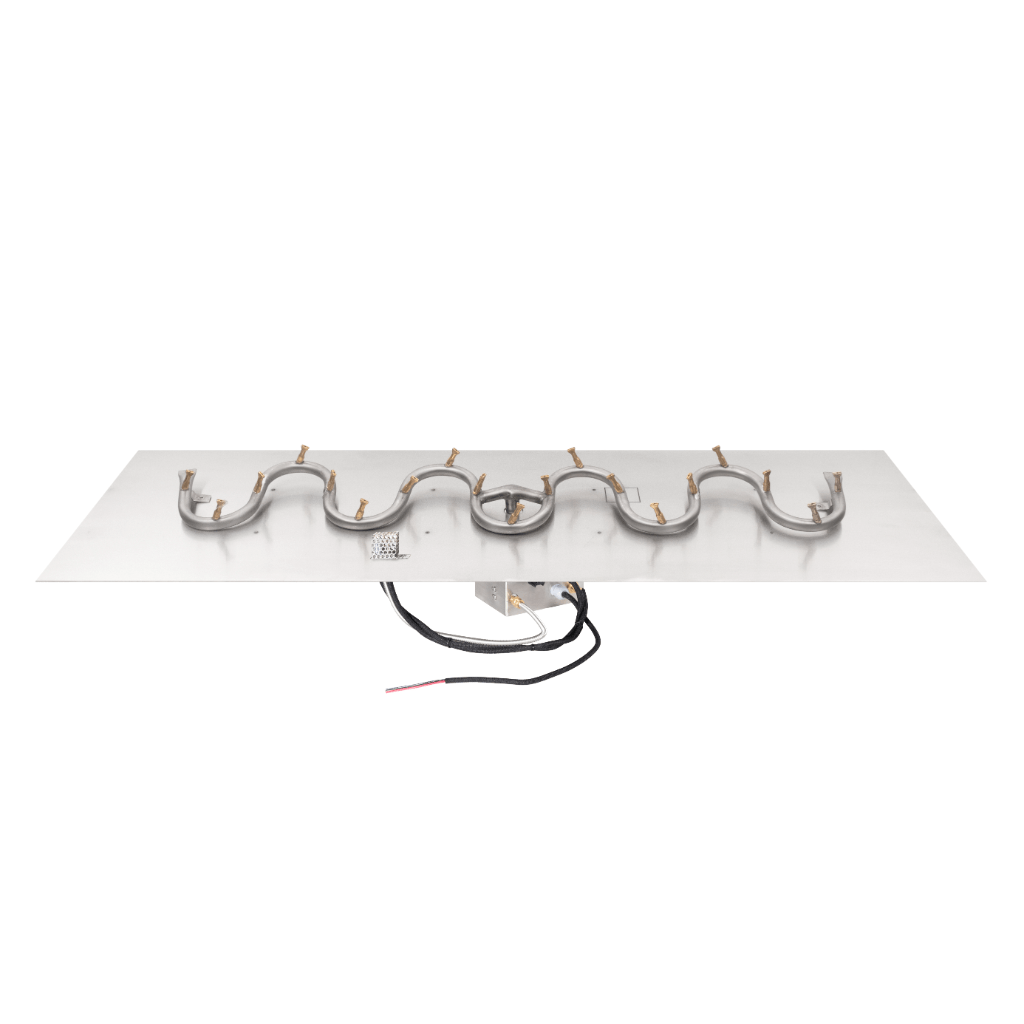 The Outdoor Plus Rectangular Flat Pan With Stainless Steel Switchback Bullet Burner