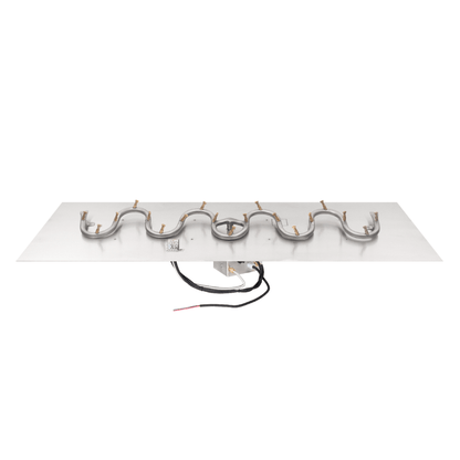 The Outdoor Plus Rectangular Flat Pan With Stainless Steel Switchback Bullet Burner