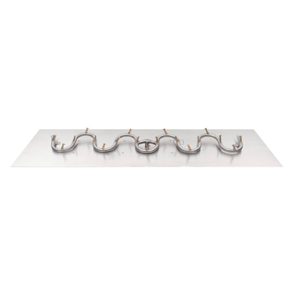 The Outdoor Plus Rectangular Flat Pan With Stainless Steel Switchback Bullet Burner