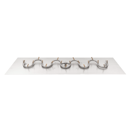 The Outdoor Plus Rectangular Flat Pan With Stainless Steel Switchback Bullet Burner