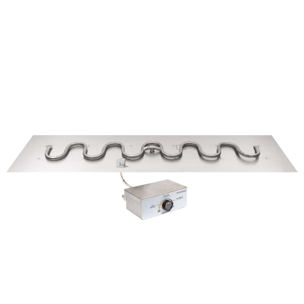 The Outdoor Plus Rectangular Flat Pan With Stainless Steel Switchback Burner