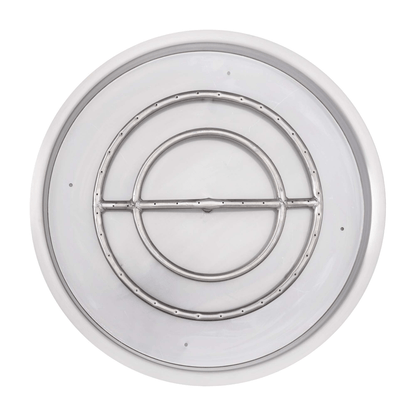 The Outdoor Plus Round Drop-in Pan With Stainless Steel Round Burner