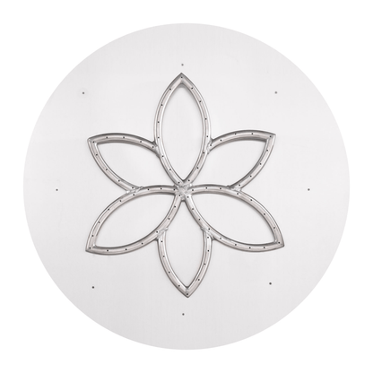The Outdoor Plus Round Flat Pan With Stainless Steel Lotus Burner
