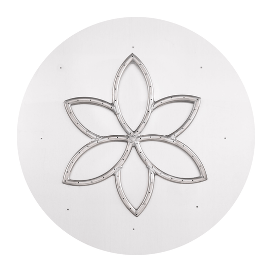 The Outdoor Plus Round Flat Pan With Stainless Steel Lotus Burner