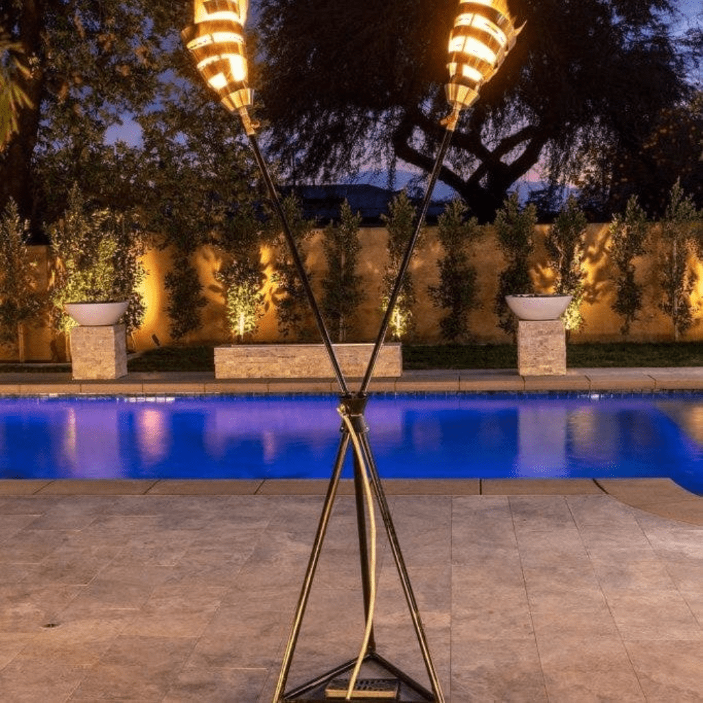 The Outdoor Plus Spiral Stainless Steel Gas Fire Torch