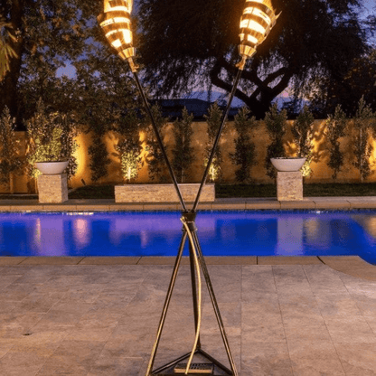 The Outdoor Plus Spiral Stainless Steel Gas Fire Torch
