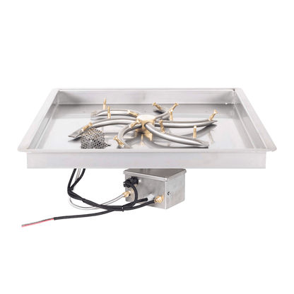 The Outdoor Plus Square Drop-in Pan With Stainless Steel Triple 'S' Bullet Burner
