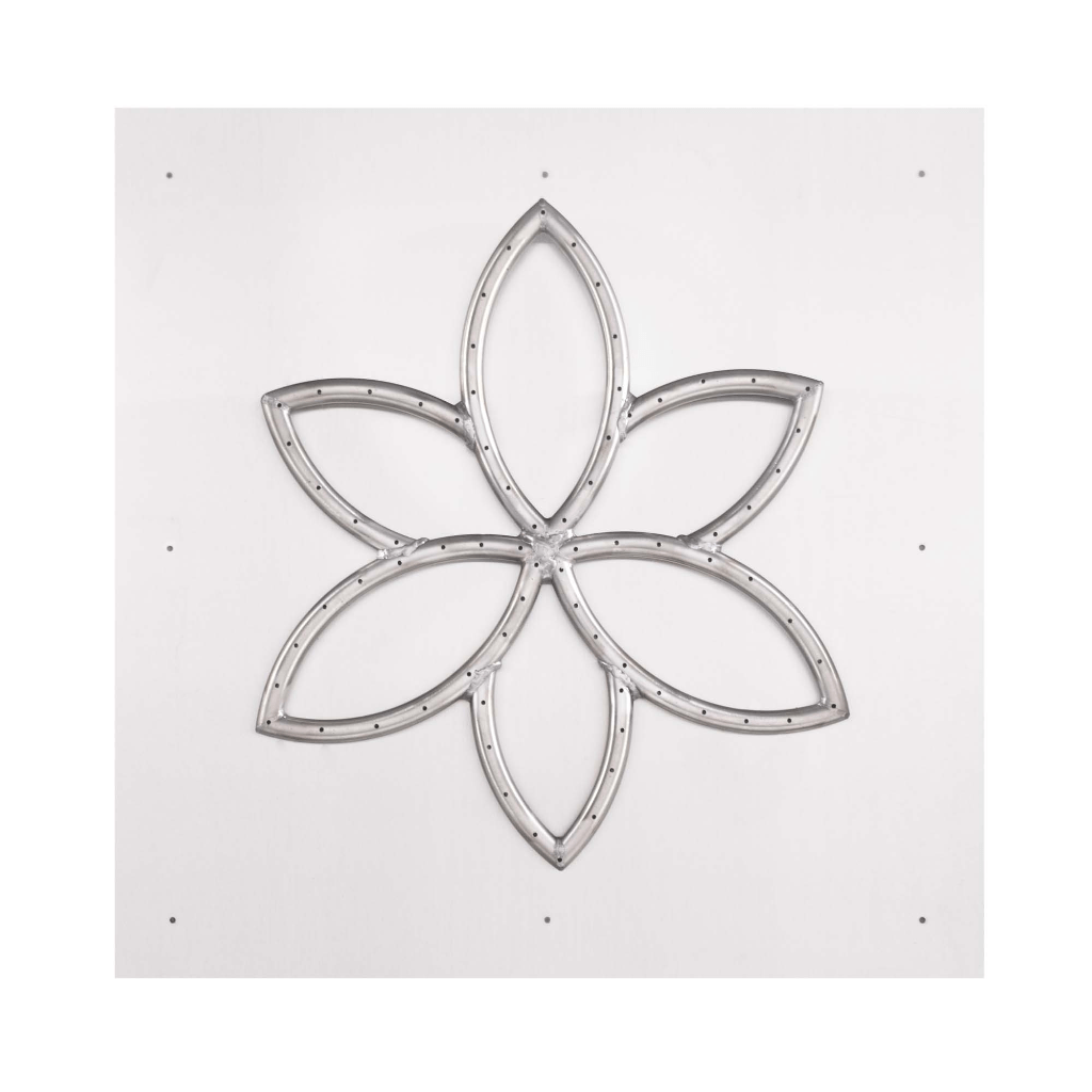 The Outdoor Plus Square Flat Pan With Stainless Steel Lotus Burner
