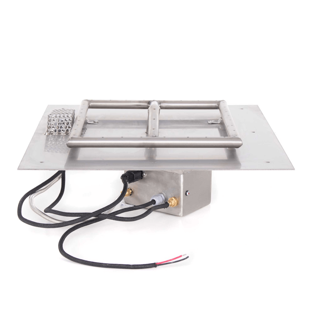 The Outdoor Plus Square Flat Pan With Stainless Steel Square Burner