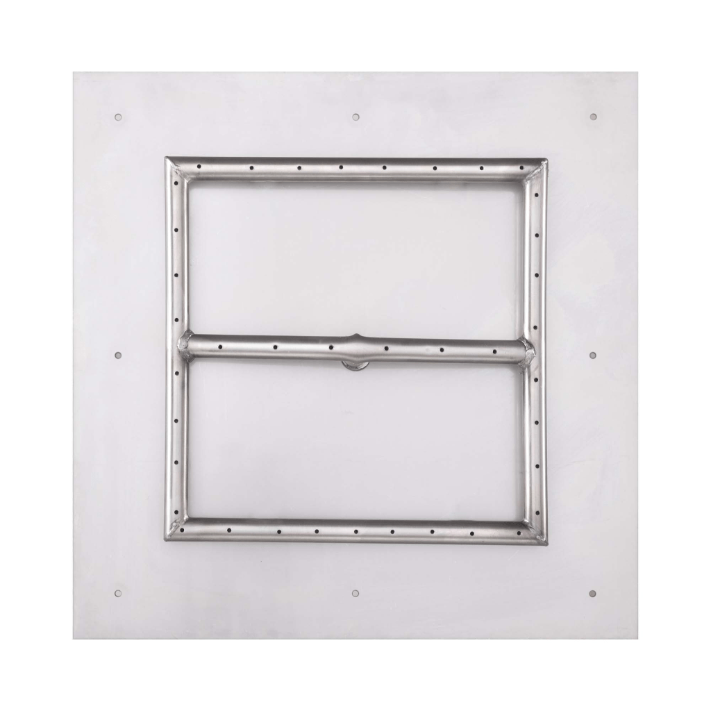 The Outdoor Plus Square Flat Pan With Stainless Steel Square Burner