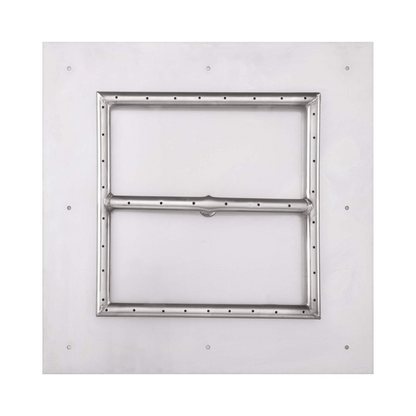 The Outdoor Plus Square Flat Pan With Stainless Steel Square Burner