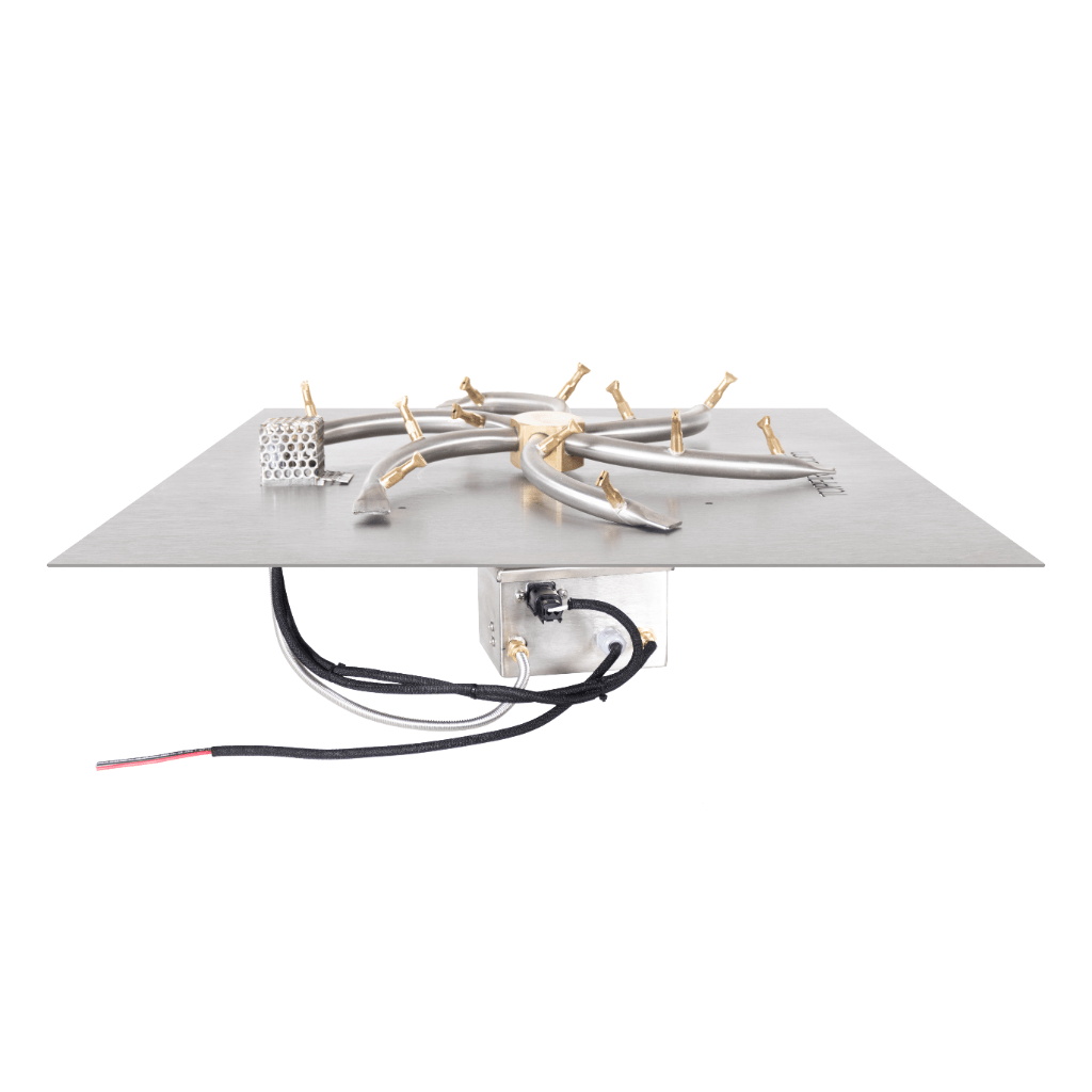 The Outdoor Plus Square Flat Pan With Stainless Steel Triple 'S' Bullet Burner