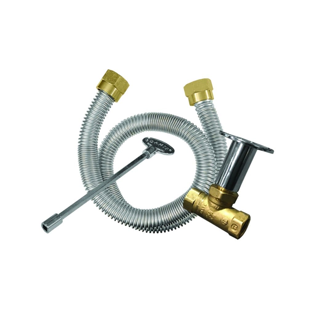 TrueFlame Pro Series 10" Brass Natural Gas Burning Spur Kit