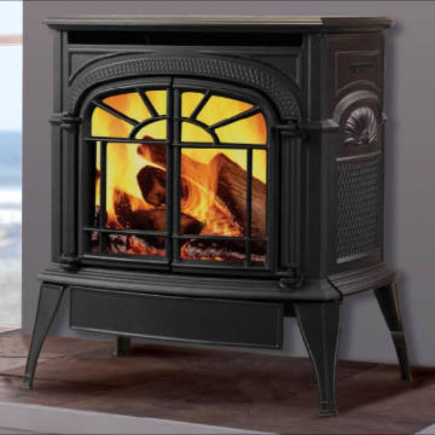 Vermont Castings Intrepid 21" Bordeaux Enamel Direct Vent Propane Gas Stove