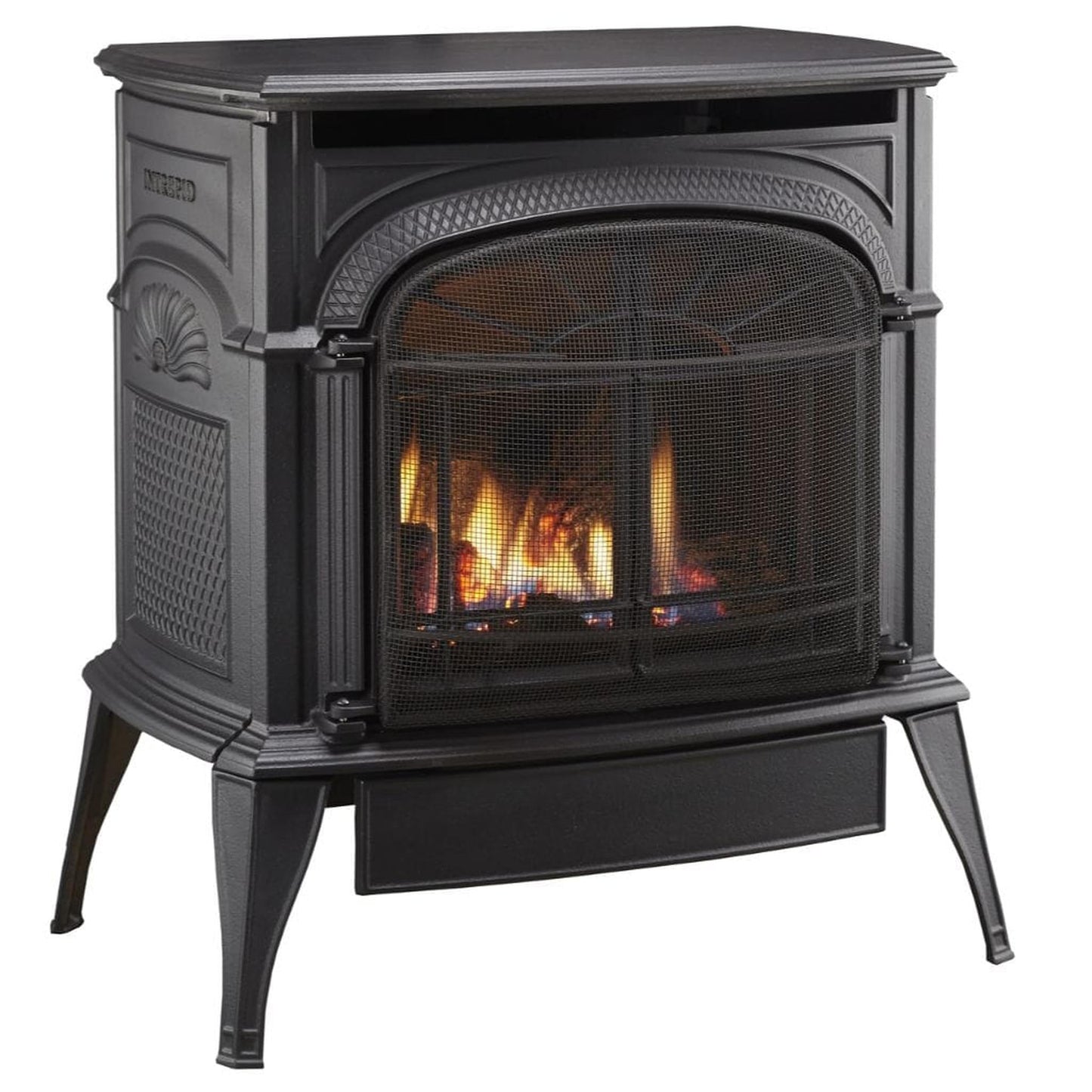 Vermont Castings Intrepid 21" Bordeaux Enamel Direct Vent Propane Gas Stove With IntelliFire Touch Ignition System