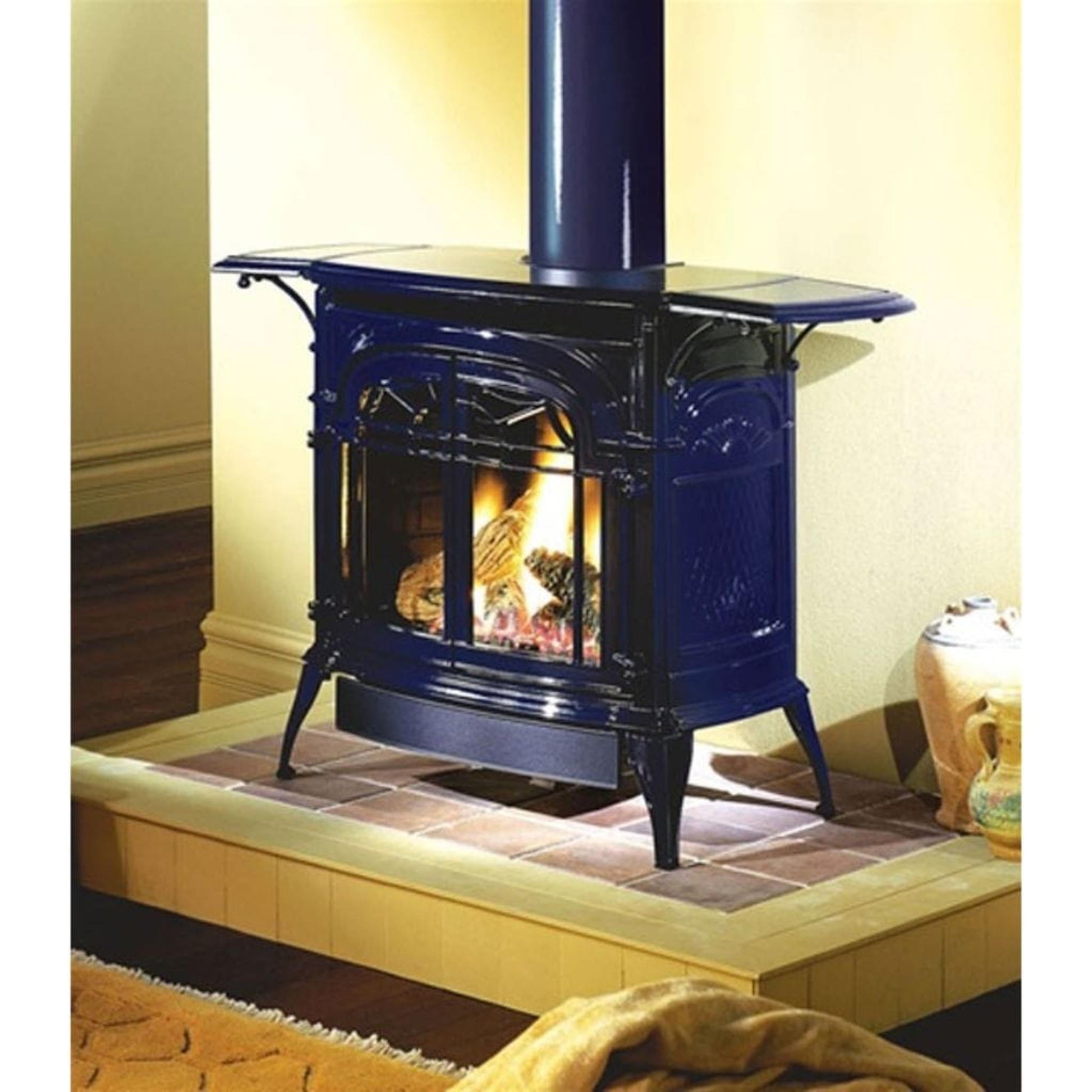 Vermont Castings Stardance 25" Majolica Brown Direct Vent Propane Gas Stove