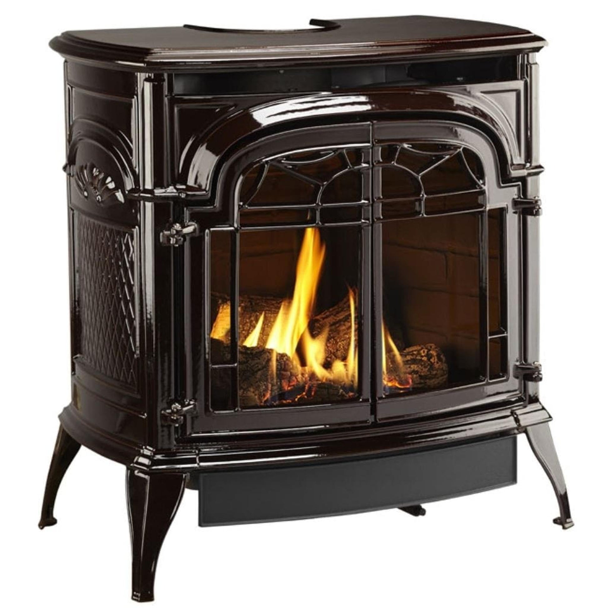 Vermont Castings Stardance 25" Majolica Brown Direct Vent Propane Gas Stove