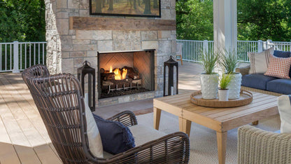 Majestic Vesper 42" Traditional Outdoor Vent Free Gas Fireplace With Traditional Stacked Refractory
