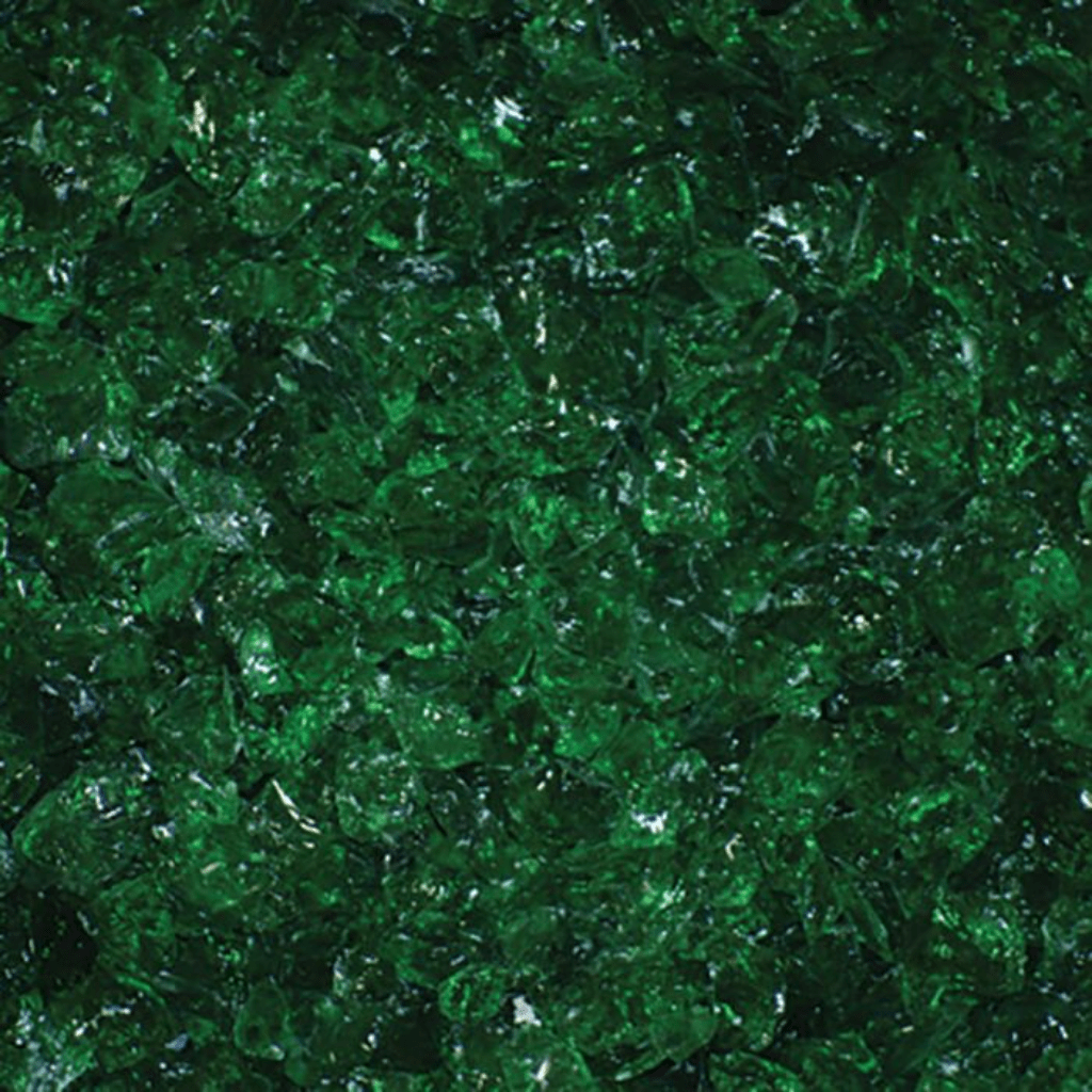 Warming Trends 10lb 3/4" CR Green 6 Fire Glass