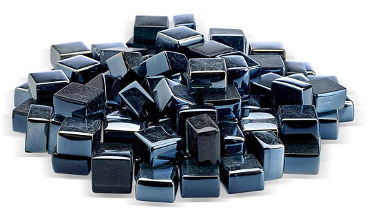 Warming Trends 1/2" Black Luster Fire Glass Cubes (80lb)