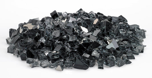 Warming Trends 1/2" Gray Reflective Fire Glass (120lb)