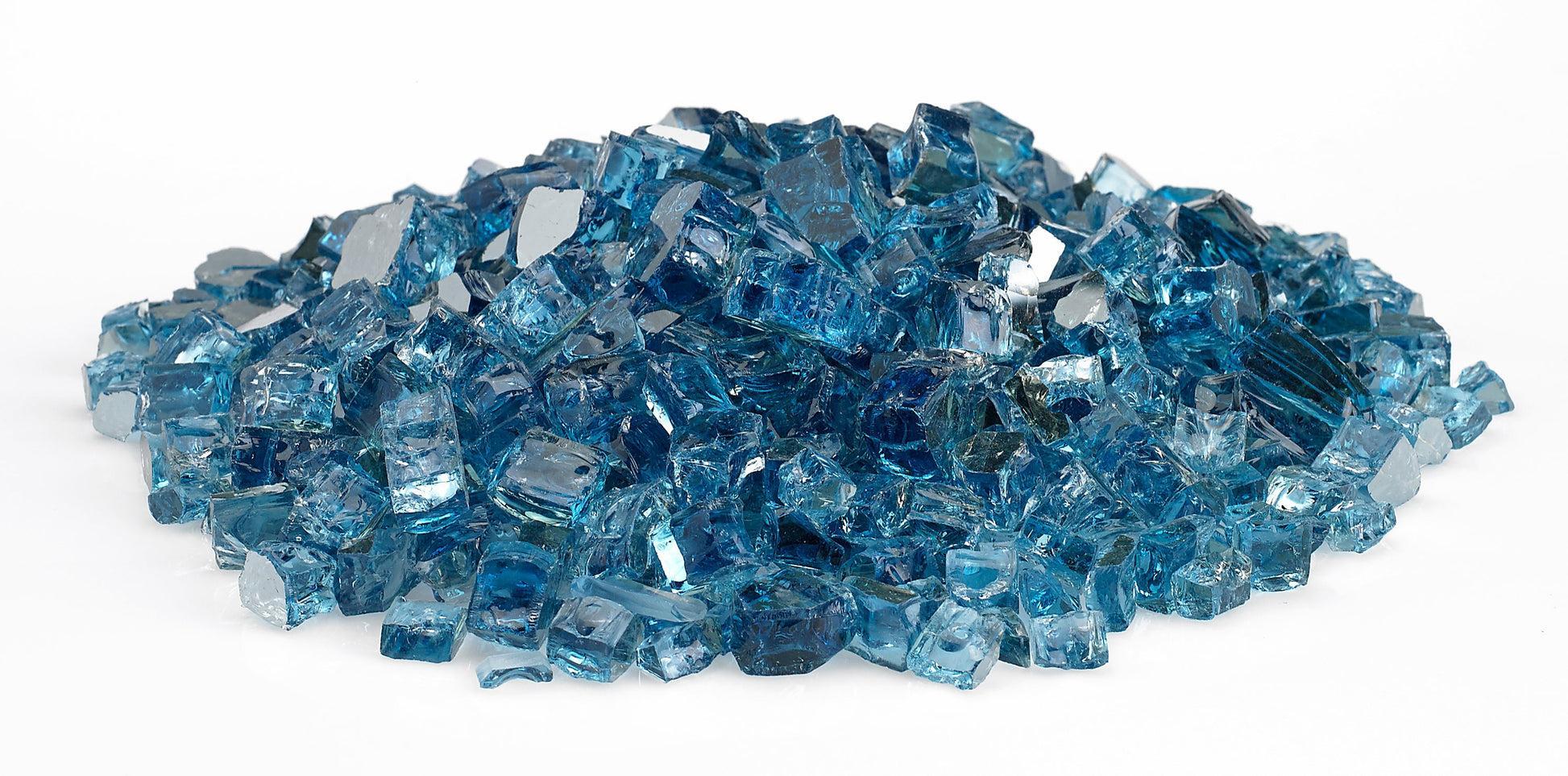 Warming Trends 1/2" Pacific Blue Reflective Fire Glass (60lb)