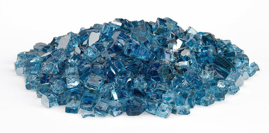 Warming Trends 1/2" Pacific Blue Reflective Fire Glass (60lb)