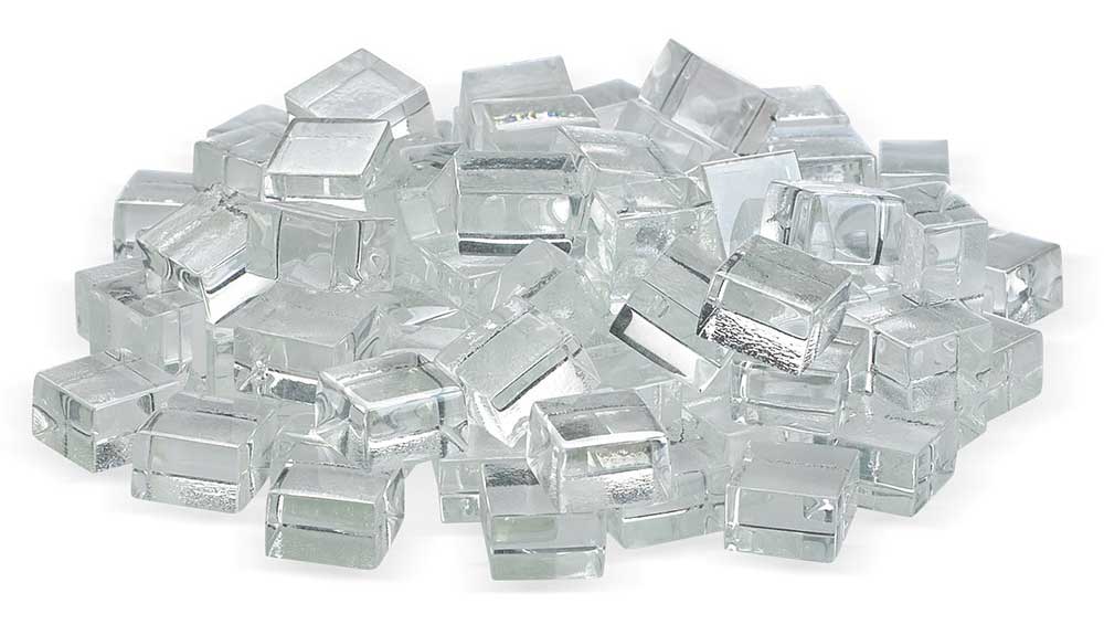 Warming Trends 1/2" StarFire Luster Fire Glass Cubes (80lb)
