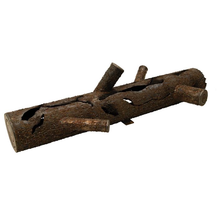 Warming Trends 32" Firestorm Steel Log With Integrated UL150 Crossfire Brass Burner and 38" x 10" Aluminum Plate