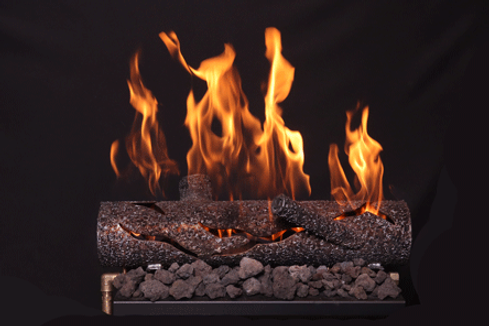 Warming Trends 32" Firestorm Steel Log With Liquid Propane Crossfire Brass Burner