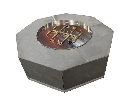 Warming Trends 60" Octagonal Ready-To-Finish Kit With U240 Crossfire Brass Burner