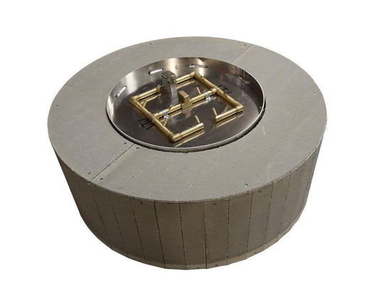 Warming Trends 72" Circular Ready-To-Finish Kit With U360 Crossfire Brass Burner