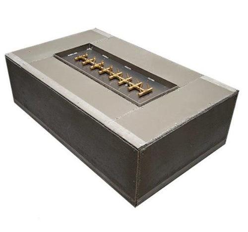 Warming Trends 72" Rectangular Ready-To-Finish Kit With UT290 Tree-Style Crossfire Brass Burner